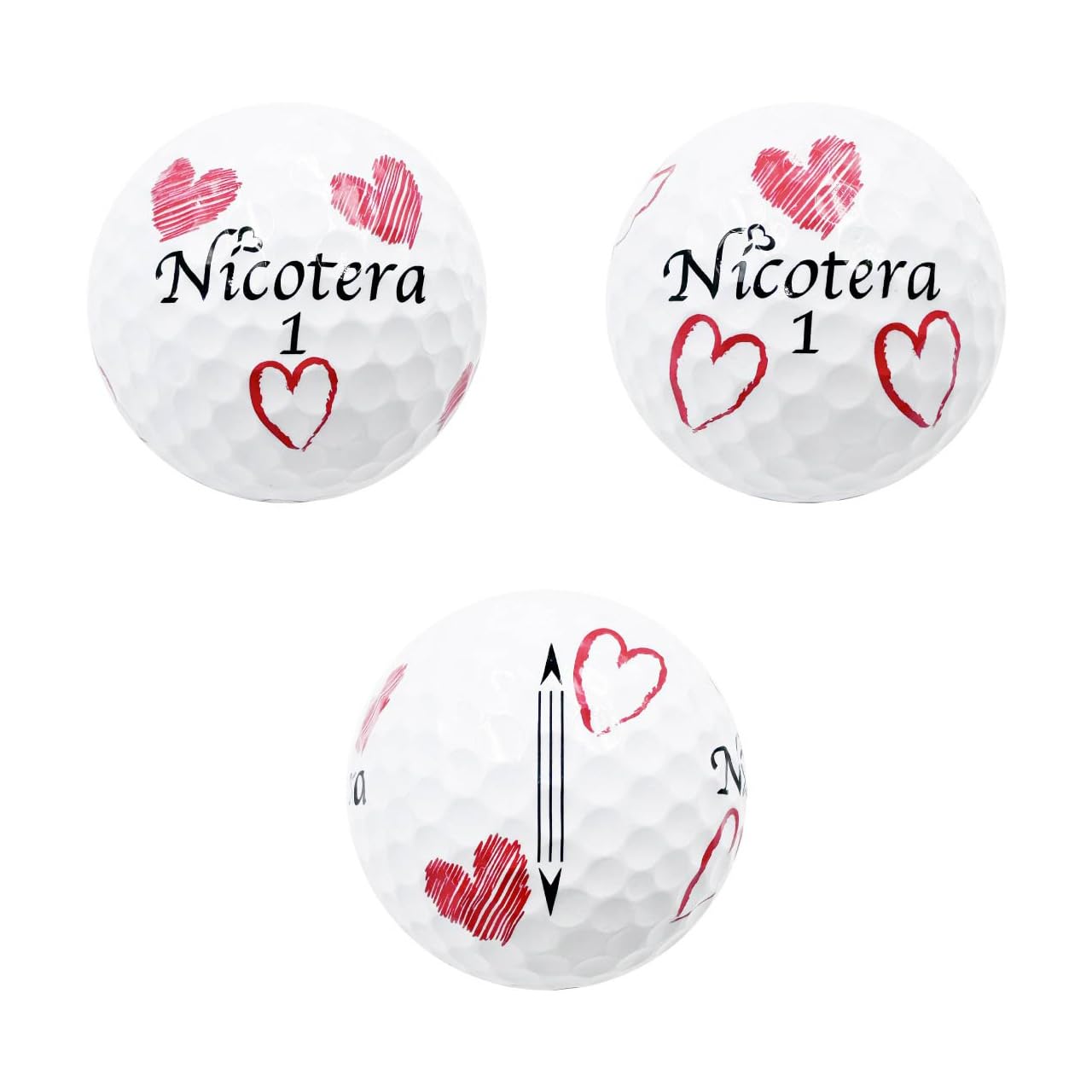 Amazon.co.jp: レザックス(LEZAX) Nicotera レディース ゴルフボール 6